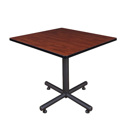 Square Tables > Breakroom Tables > Kobe Square & Round Tables, 42 W, 42 L, 29 H, Wood,Metal Top